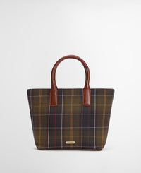 An image of the Barbour Birch Tartan Tote Bag