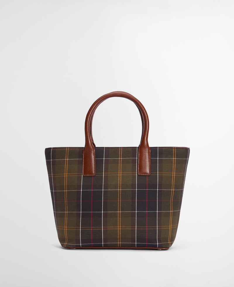 An image of the Barbour Birch Tartan Tote Bag
