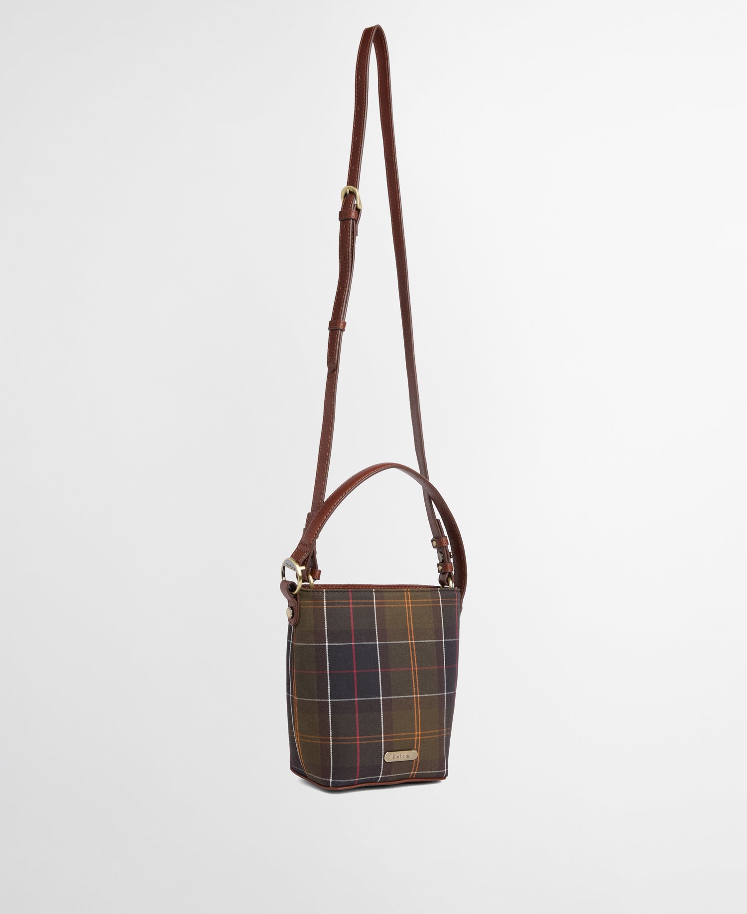 Cedar Mini Tartan Bucket Bag