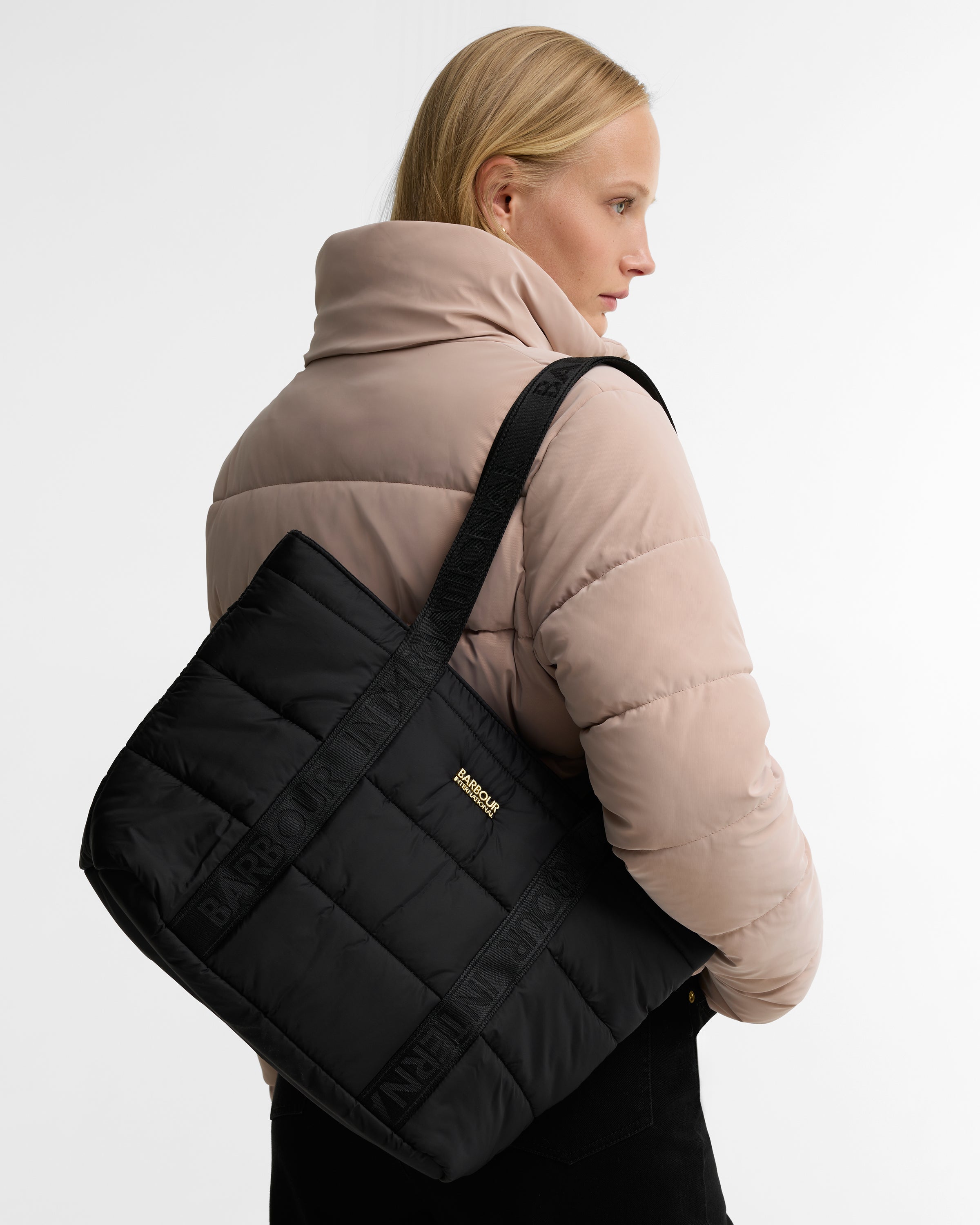 B.Intl Monaco Baffle Quilt Tote Bag