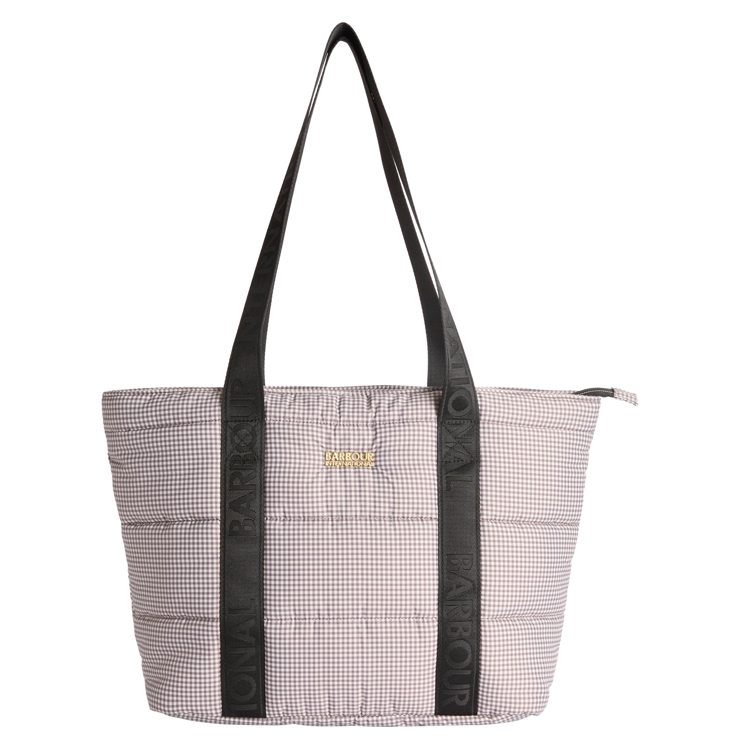 B.Intl Monaco Check Tote Bag