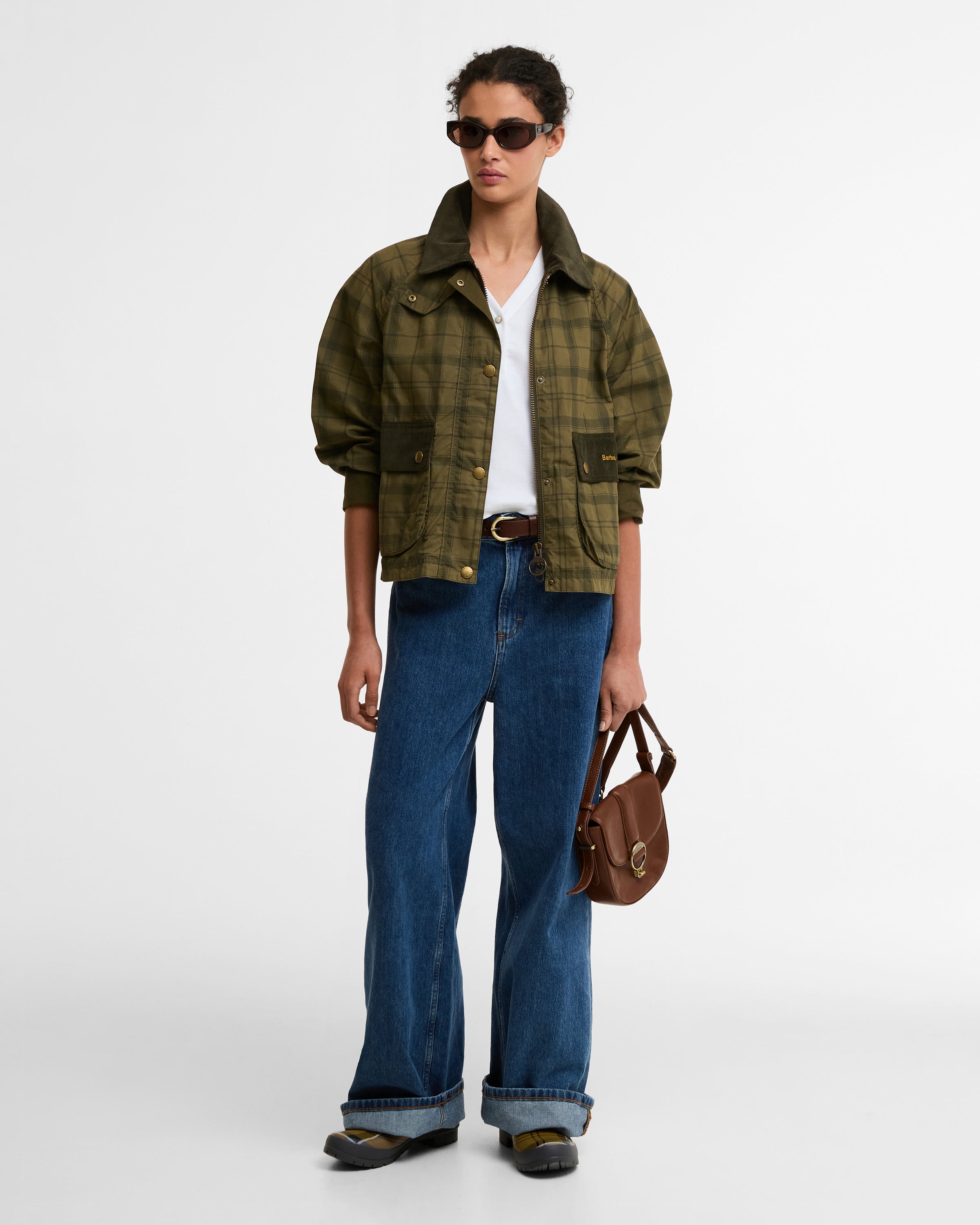 Tartan Cropped Beadnell Casual Jacket