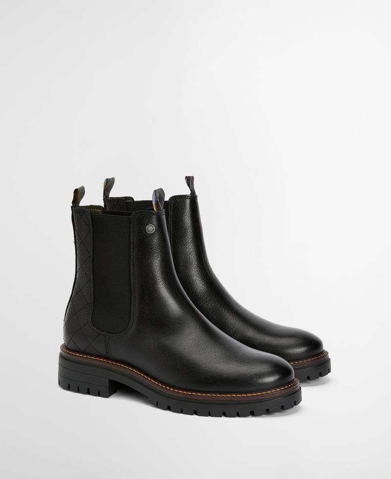 An image of the Barbour Evie Chelsea Boots