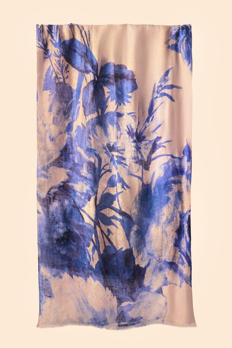 An image of the Powder Linen/Cotton Mix Scarf