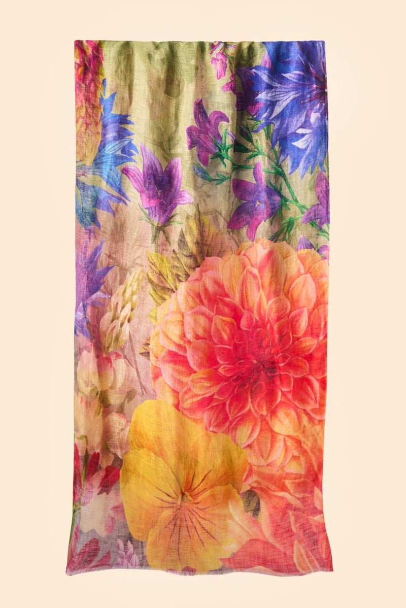 An image of the Powder Linen/Cotton Mix Scarf