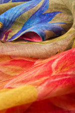 An image of the Powder Linen/Cotton Mix Scarf