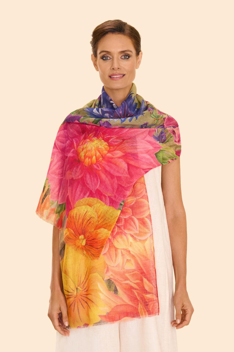 An image of the Powder Linen/Cotton Mix Scarf