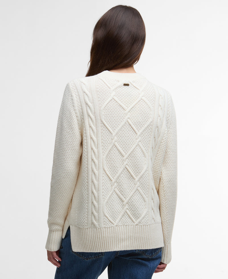 An image of the Barbour Burne Crew Knitted Jumper