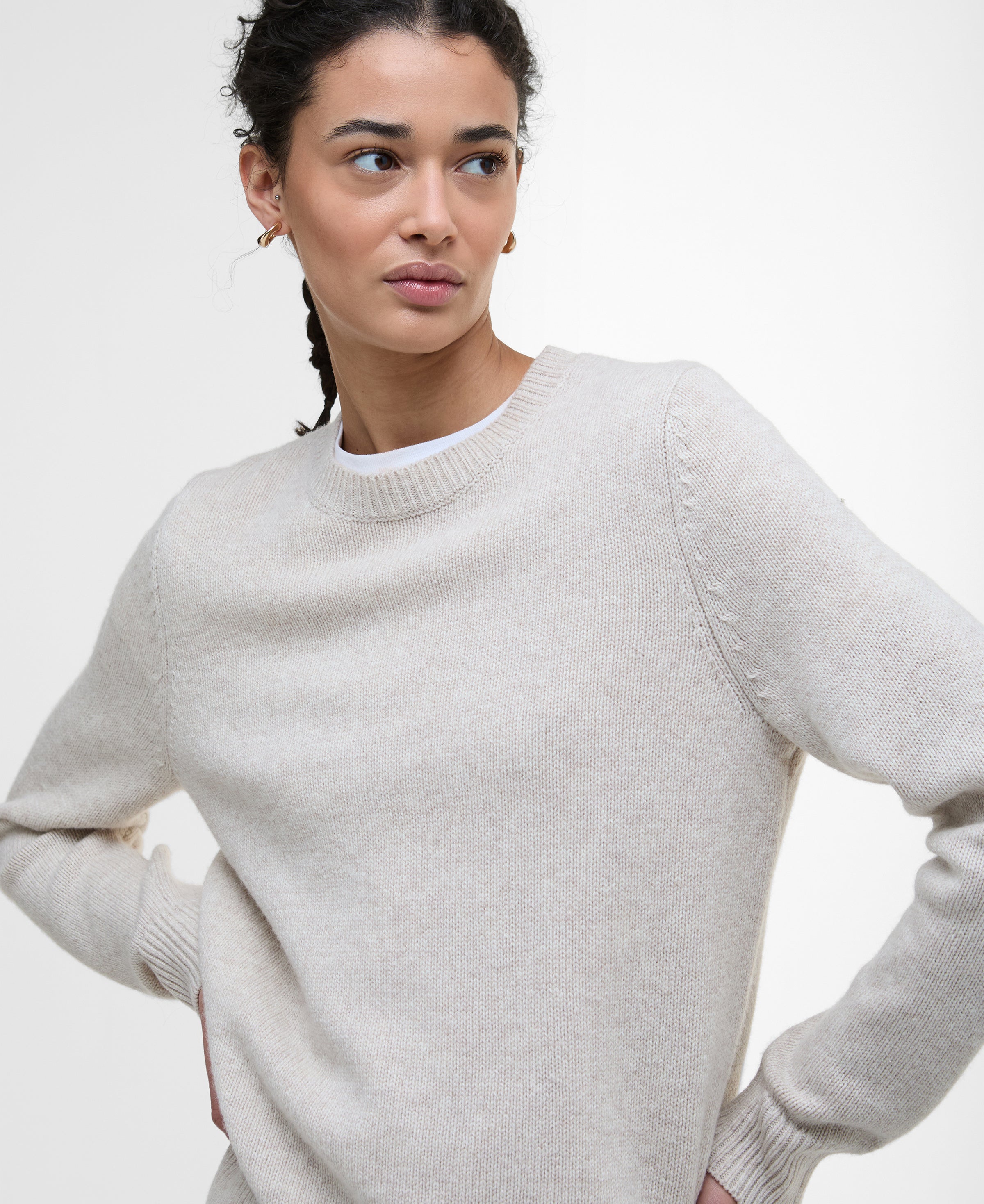 An image of the Barbour Woodhouse Knitted Jumper