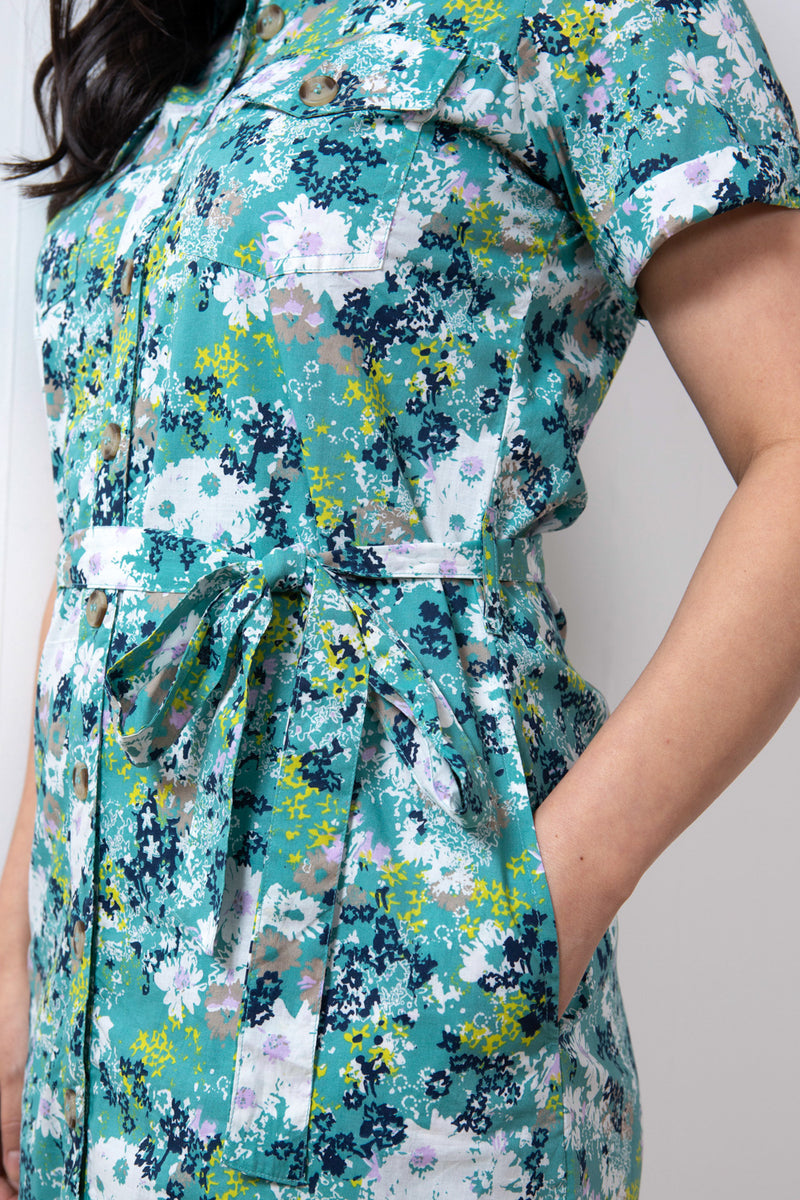 An image of the Lily & Me Dune Dress Meadow Spray
