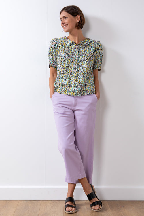 An image of the Lily & Me Isla Crop Trouser Twill