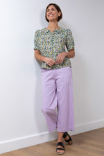 An image of the Lily & Me Isla Crop Trouser Twill