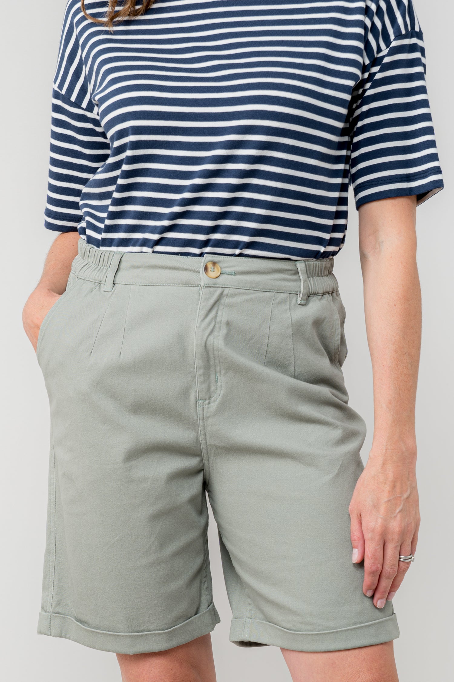 An image of the Lily & Me Marine Shorts Twill