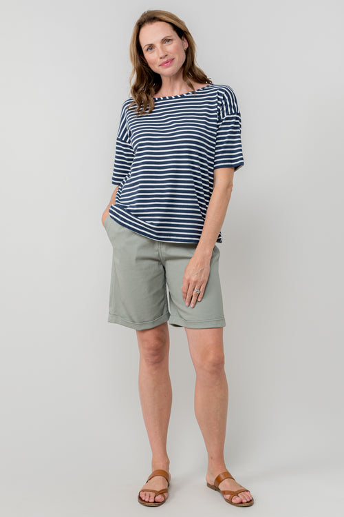 An image of the Lily & Me Marine Shorts Twill