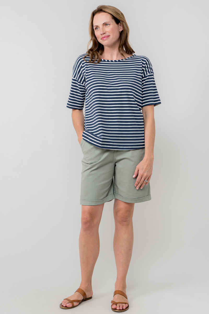 An image of the Lily & Me Marine Shorts Twill