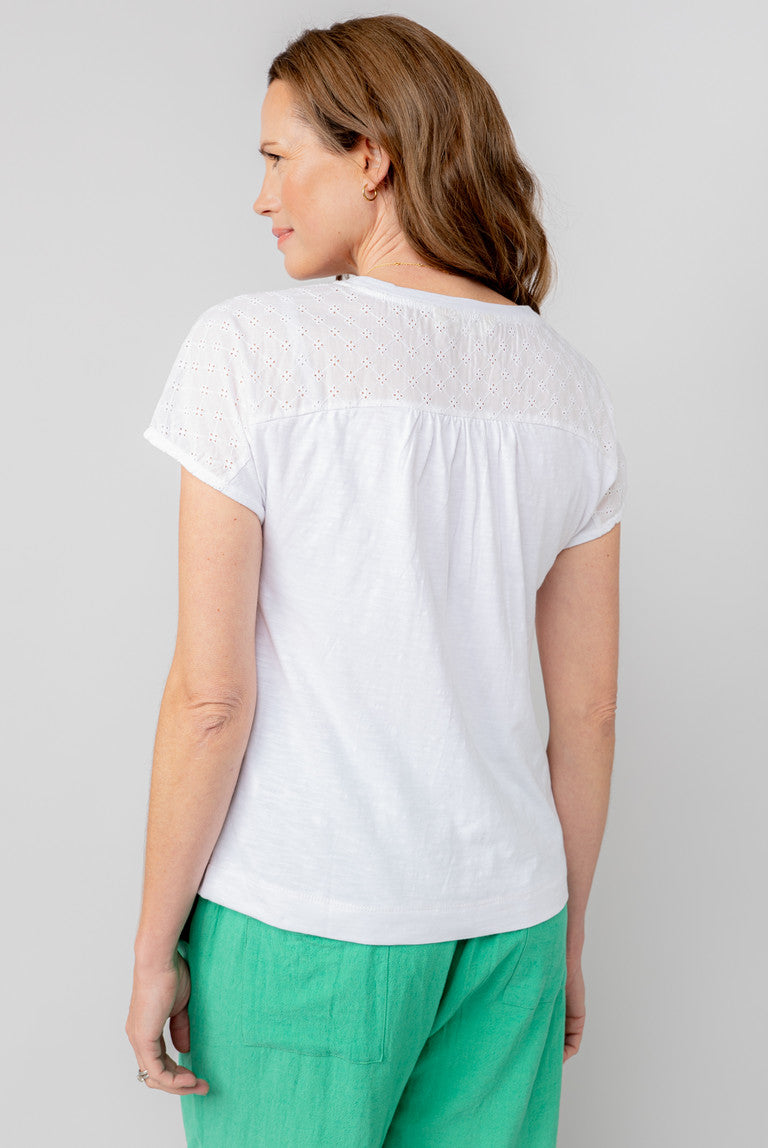 An image of the Lily & Me Vale Broderie T-Shirt