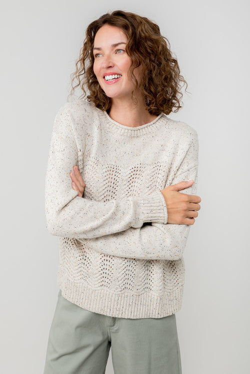 An image of the Lily & Me Leah Fleck Knit Jumper