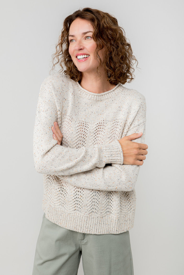 An image of the Lily & Me Leah Fleck Knit Jumper