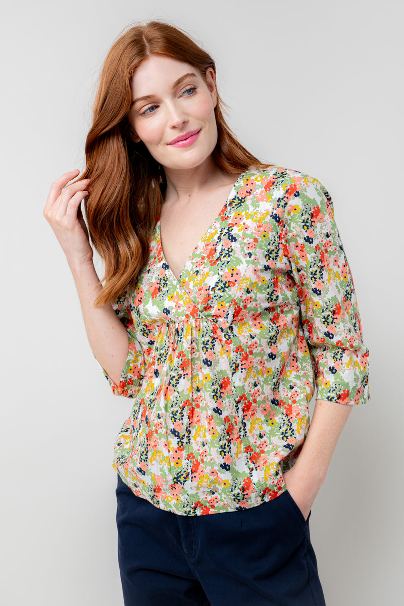 An image of the Lily & Me Myrtle Top Mayflower