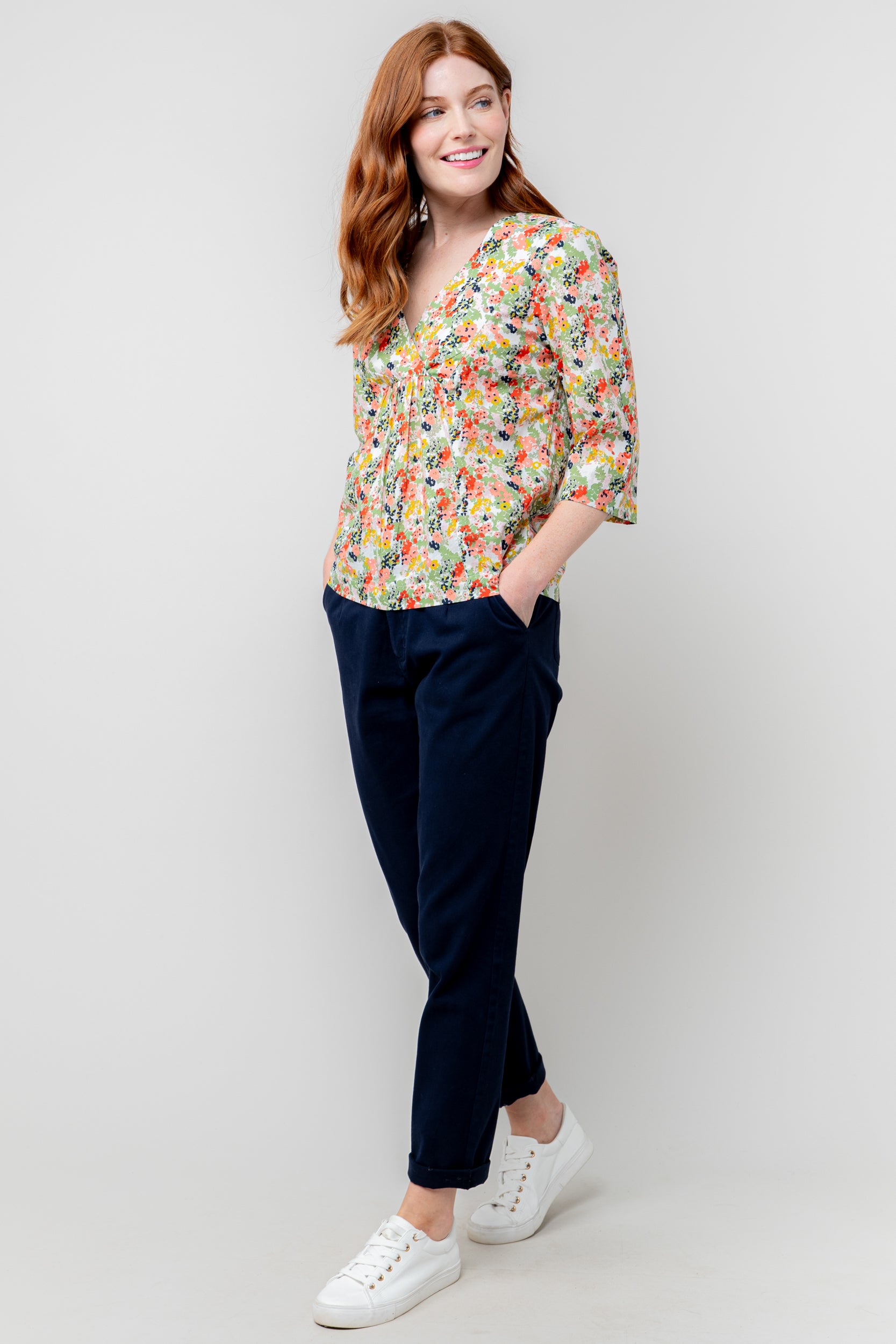 An image of the Lily & Me Myrtle Top Mayflower