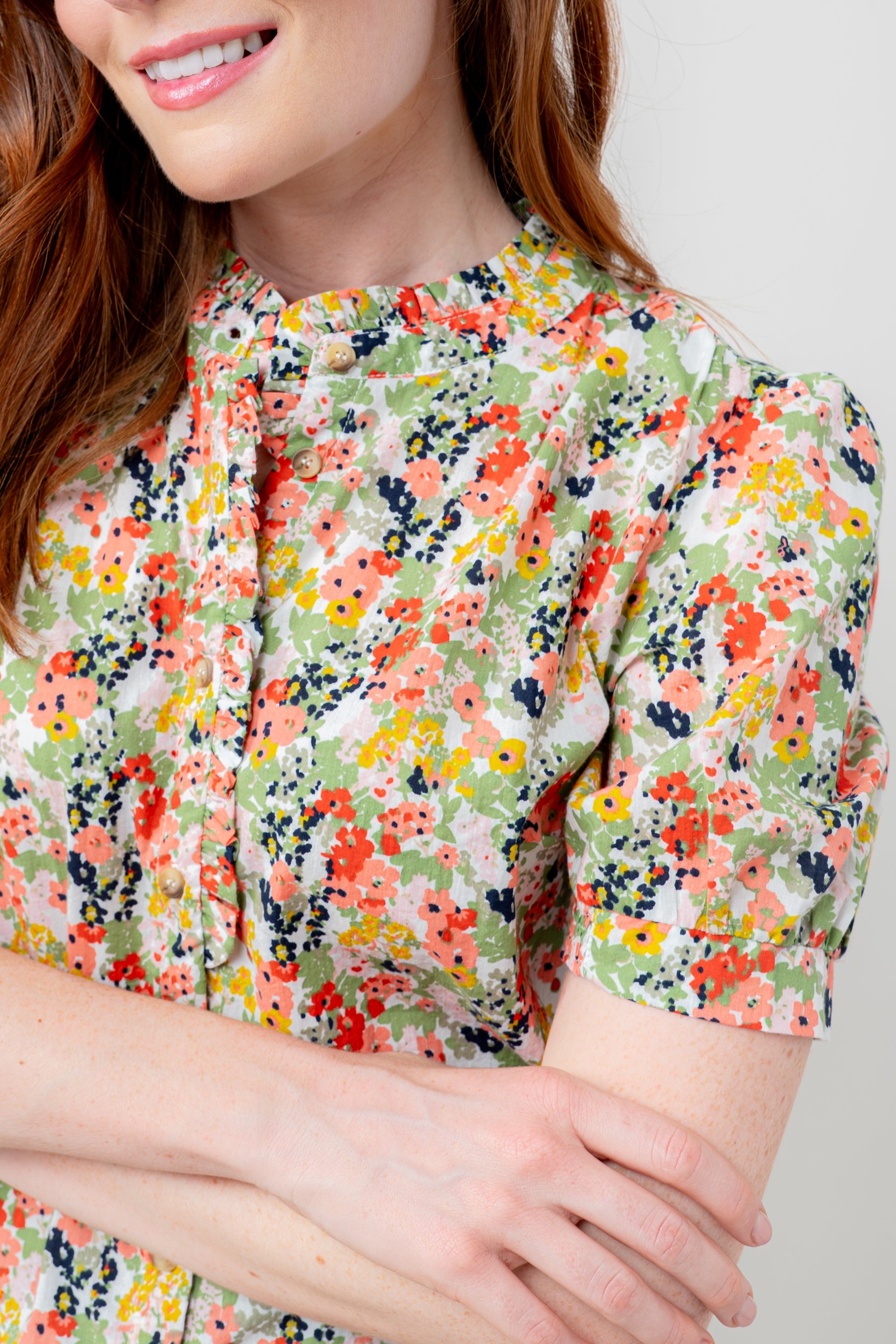 An image of the Lily & Me Ceris Blouse Mayflower