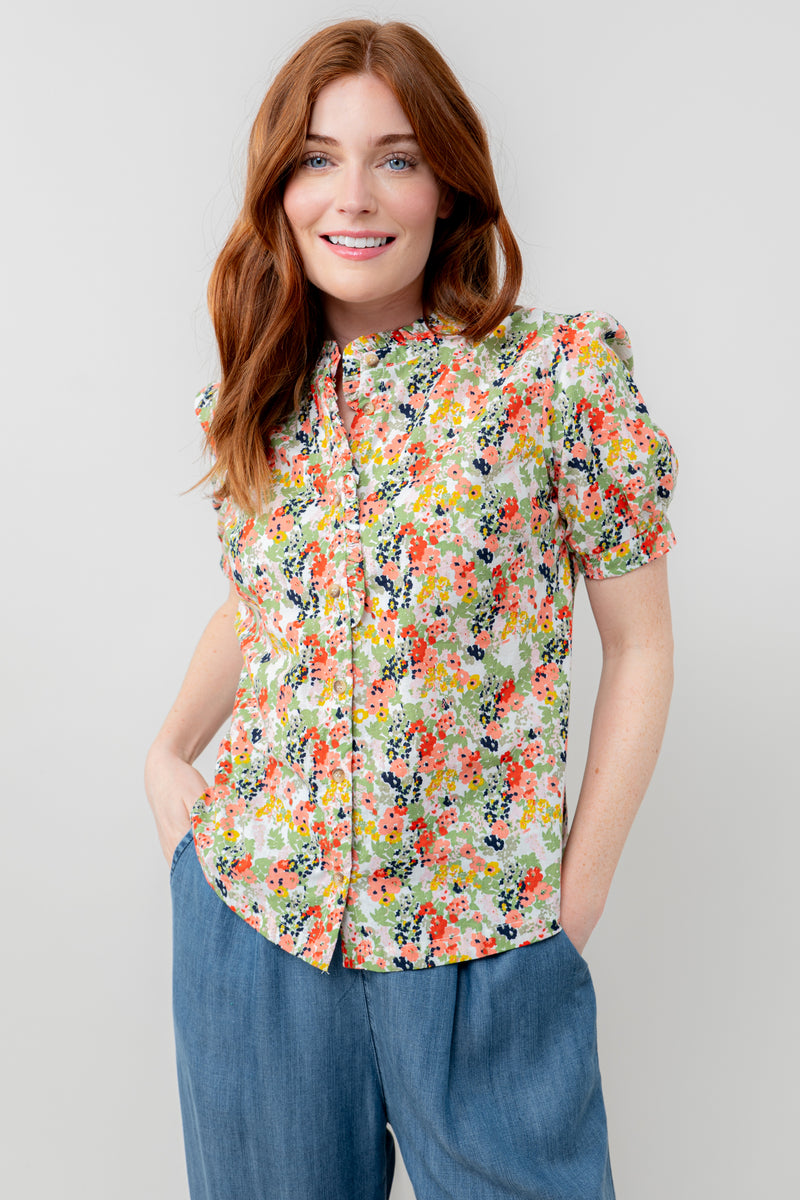 An image of the Lily & Me Ceris Blouse Mayflower