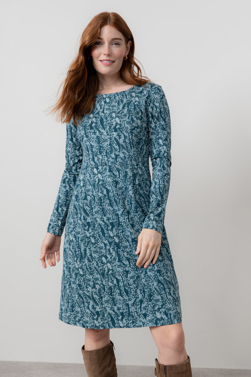 An image of the Lily & Me Halmore Dress Fern