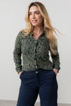 An image of the Lily & Me Hannah Frill Shirt Fern