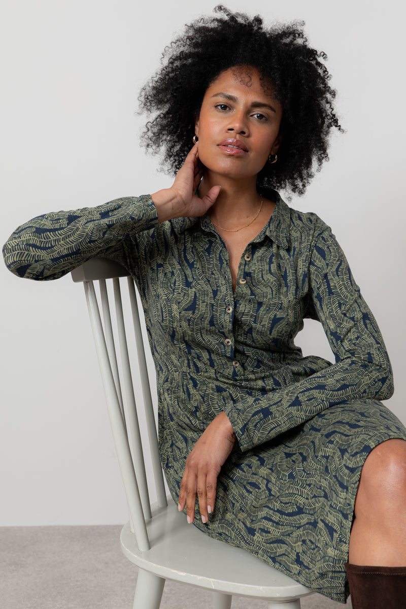 An image of the Lily & Me Elmore Dress Fern