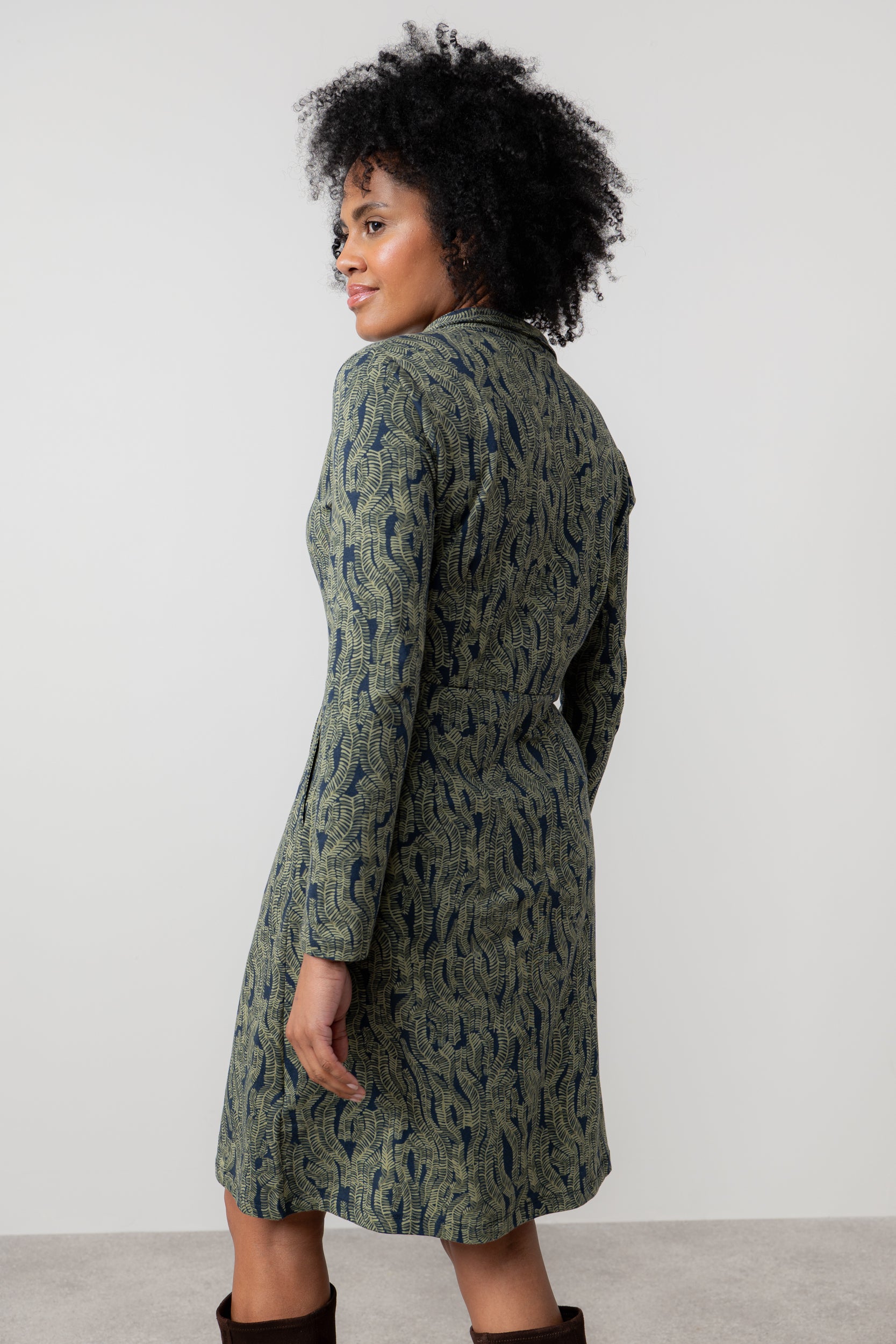 An image of the Lily & Me Elmore Dress Fern