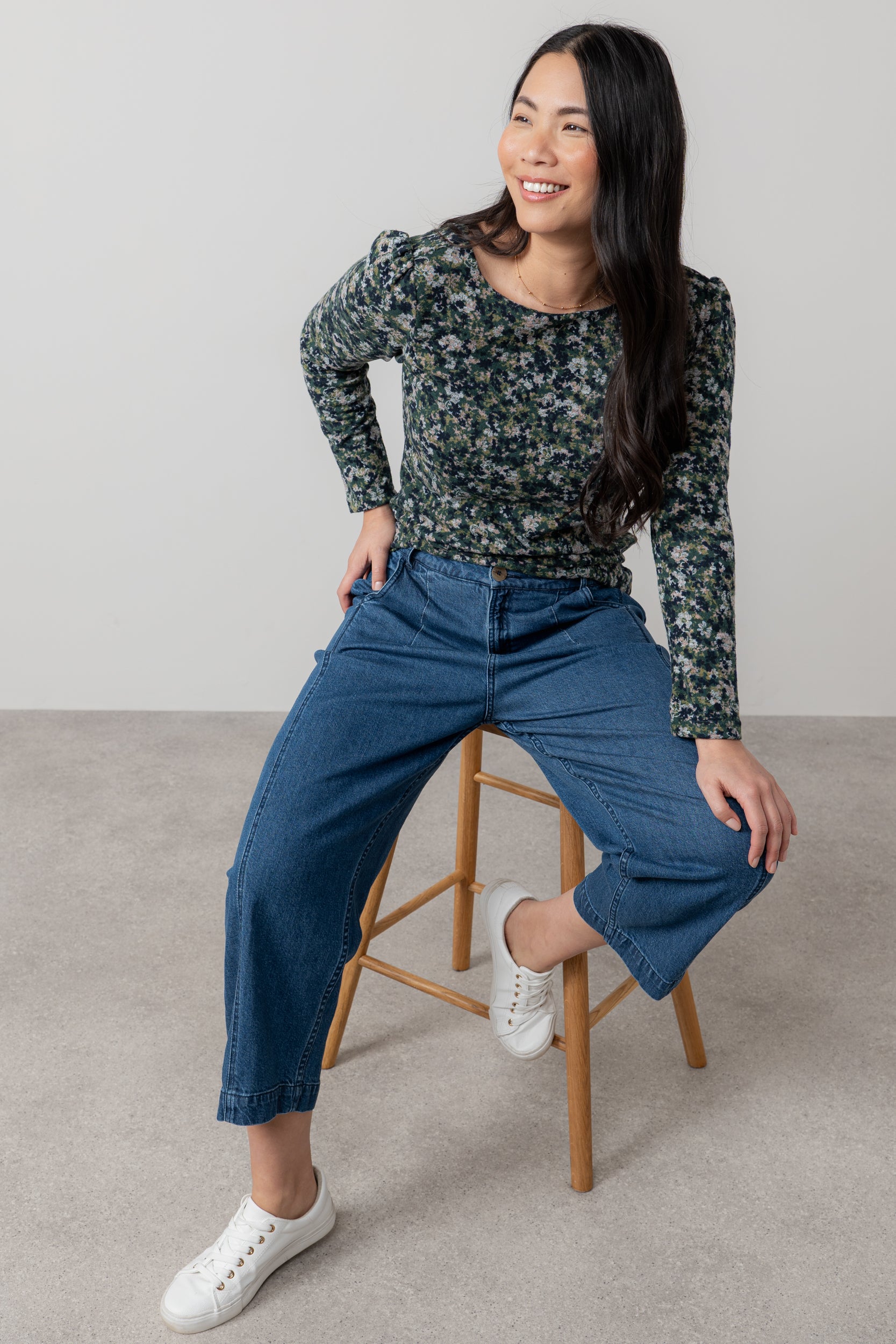 An image of the Lily & Me Abigail Top Cosmos