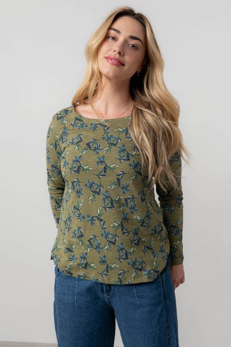 An image of the Lily & Me Riverside Top Foliage