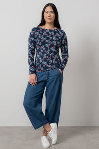 An image of the Lily & Me Monica Top Foliage
