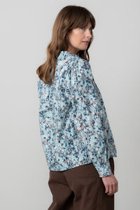 An image of the Lily & Me Flora Blouse Feather Ditsy