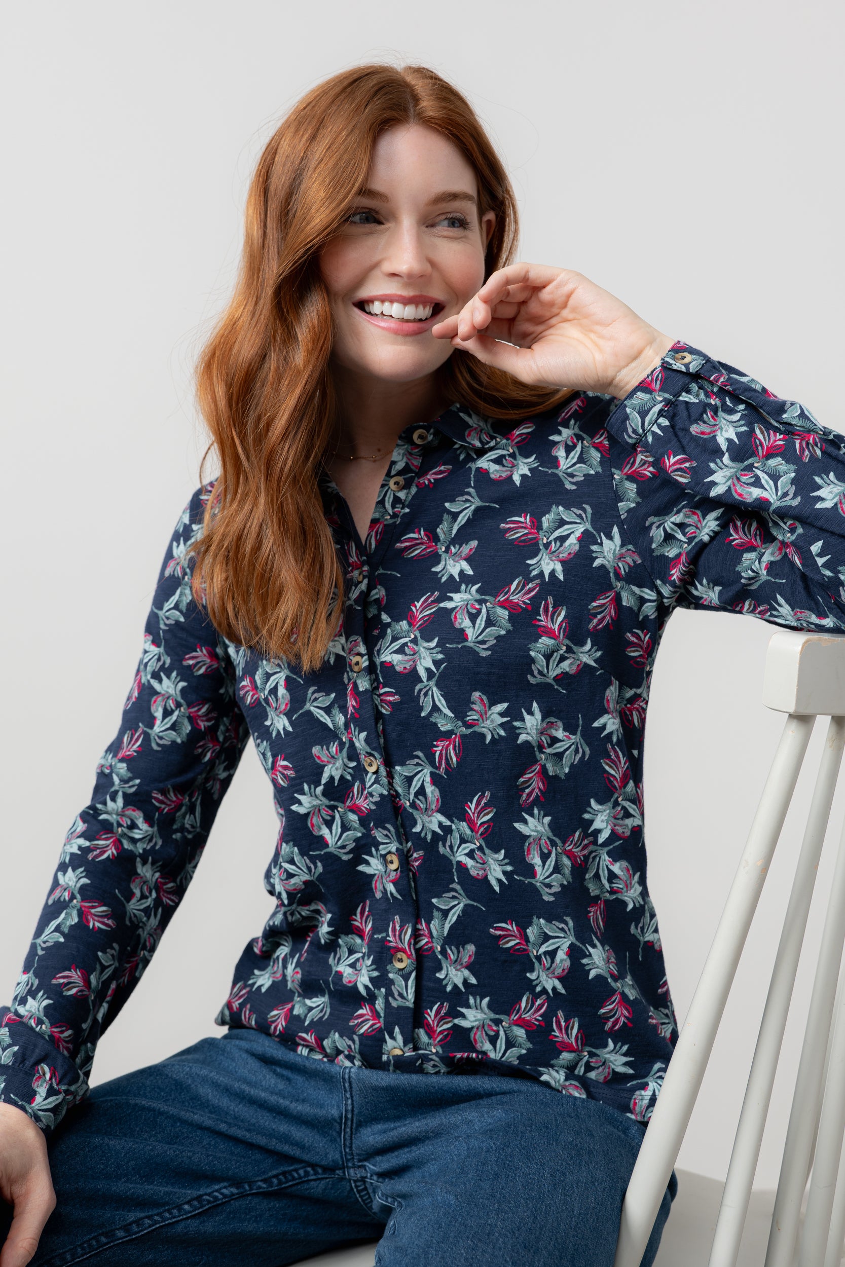 An image of the Lily & Me Bowbridge Shirt Foliage