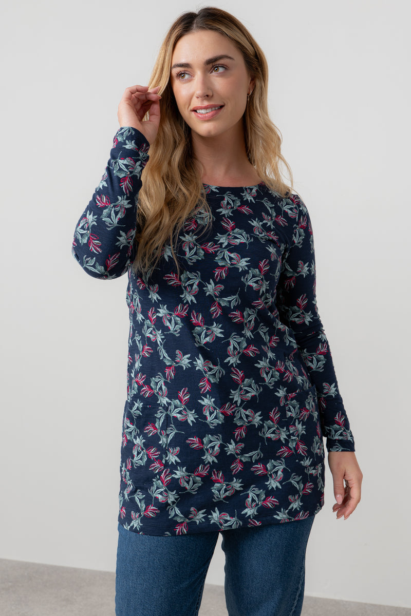 An image of the Lily & Me High Tea Tunic Foliage