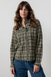 An image of the Lily & Me Sage Frill Shirt Multi Check