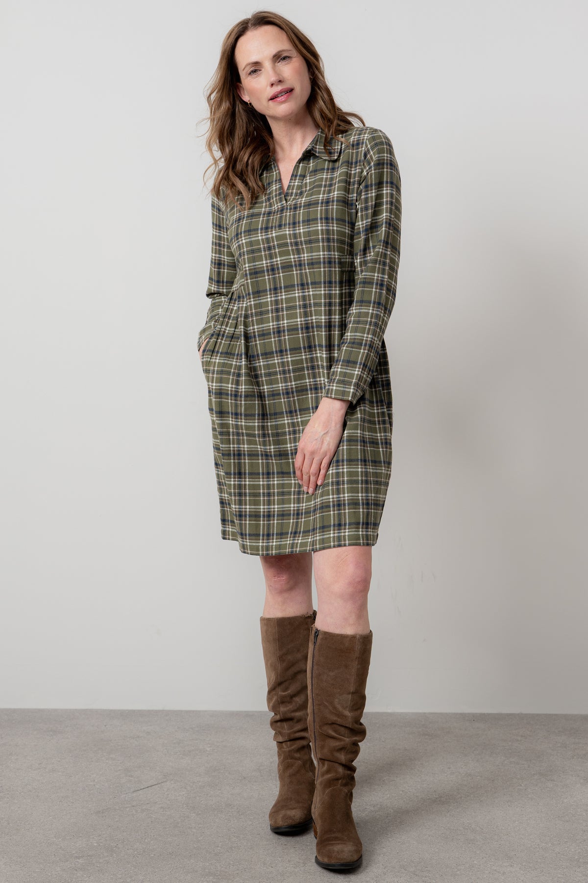 An image of the Lily & Me Emma Dress Multi Check