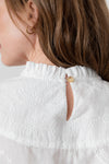 An image of the Lily & Me Fiona Top Embroidered