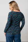 An image of the Lily & Me Monica Top Geo Bloom