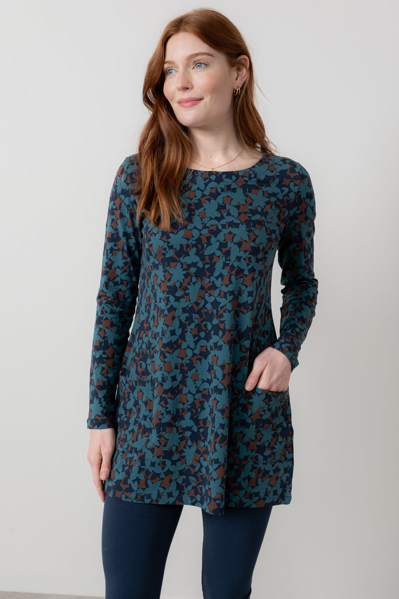 An image of the Lily & Me High Tea Tunic Geo Bloom