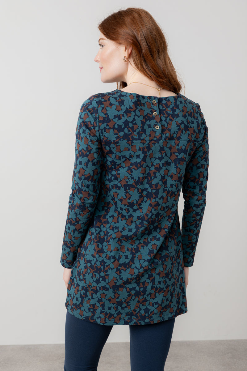 An image of the Lily & Me High Tea Tunic Geo Bloom