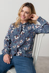 An image of the Lily & Me Rachel Frill Blouse Shibori