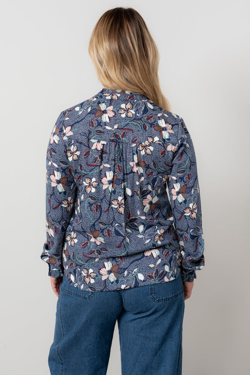 An image of the Lily & Me Rachel Frill Blouse Shibori