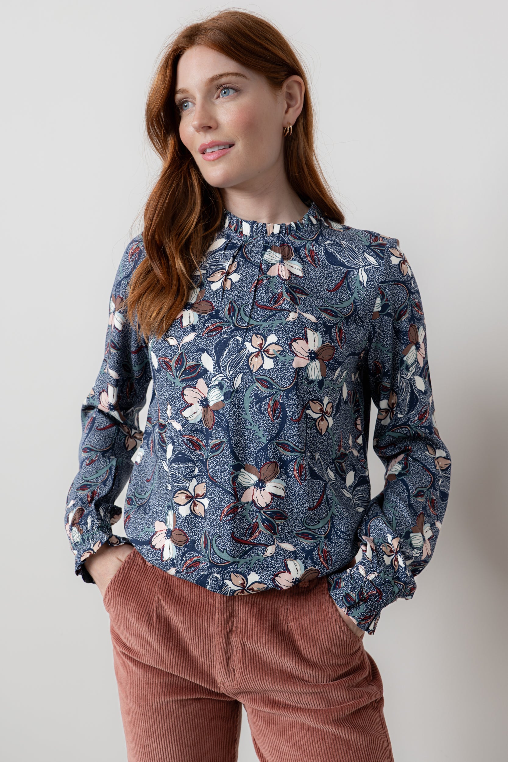 An image of the Lily & Me Fiona Top Shibori
