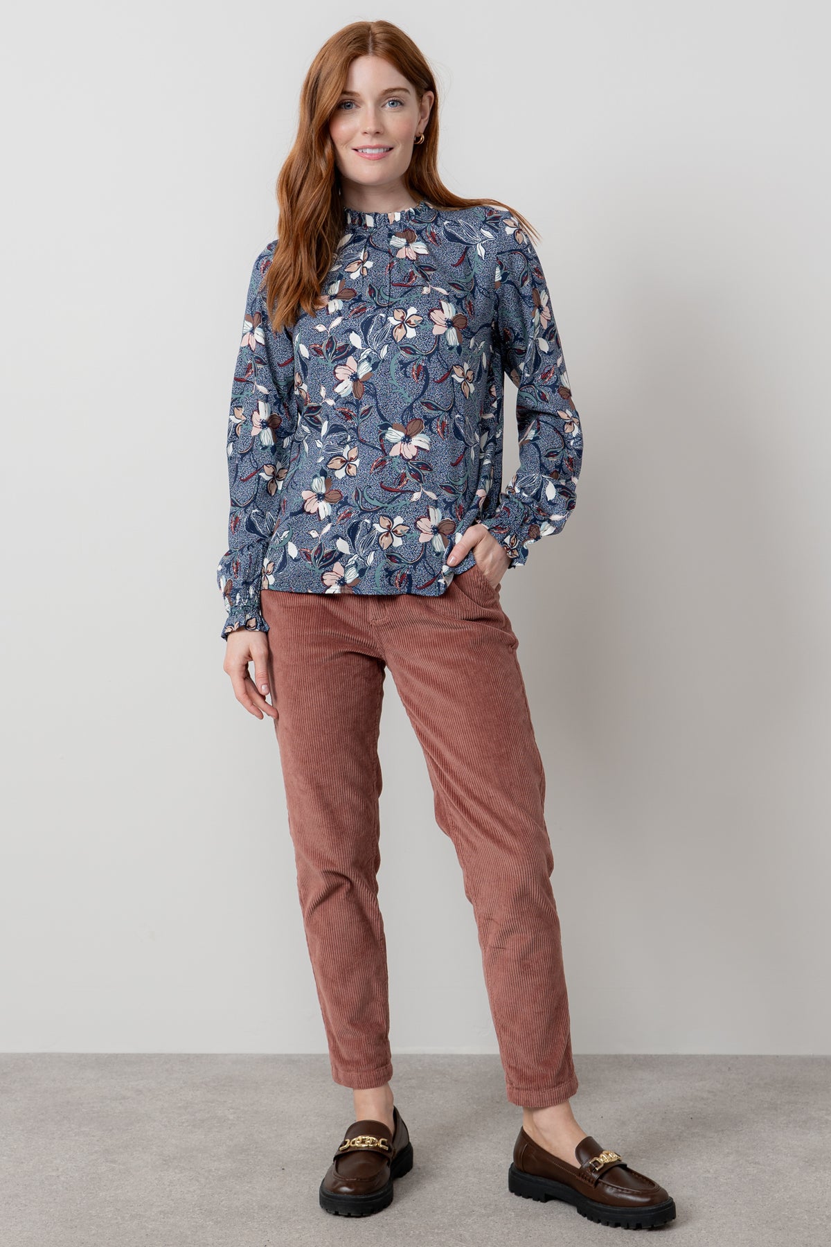An image of the Lily & Me Fiona Top Shibori