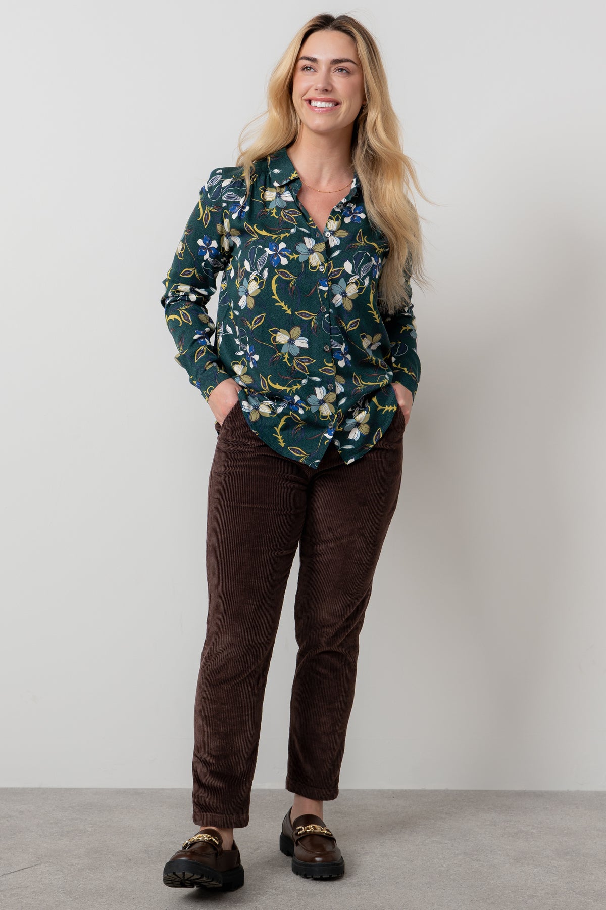 An image of the Lily & Me Beech Shirt Shibori