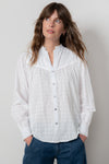 An image of the Lily & Me Wayfaring Blouse Plain Check