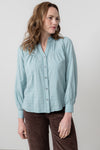An image of the Lily & Me Wayfaring Blouse Plain Check