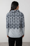 An image of the Lily & Me Relaxed Everyday Jumper Folk Fairisle